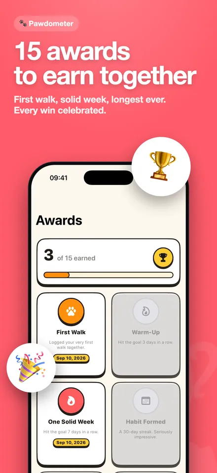 15 awards to earn together.